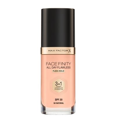 Max Factor Facefinity All Day Flawless 3 In 1 Foundation SPF20 50 Natural 30ml