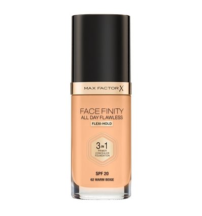 Max Factor Facefinity All Day Flawless Foundation 62 Warm Beige 30ml