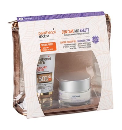 Panthenol Extra Promo Sun Care Color SPF50 50ml & Face and Eye Cream 24 hour Anti-Wrinkle 50ml 