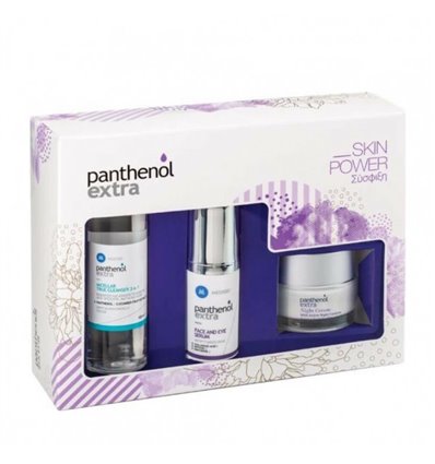 Panthenol Extra Skin Power Promo Face & Eye Serum Αντιρυτιδικός Ορός Προσώπου & Ματιών, 30ml & Night Cream Αντιγηραντική Κρέμα Ν