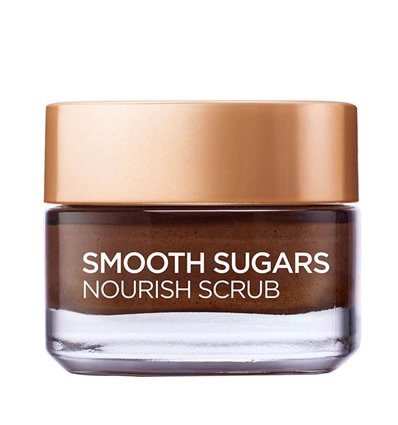 L'Oréal Smooth Sugars Scrub Θρέψης Για Πρόσωπο & Χείλη, Με Βούτυρο Κακάο 50ml