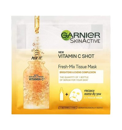 Garnier Skin Active Vitamin C Shot Fresh-Mix Tissue Mask 33g