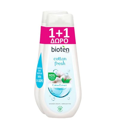 Bioten Cotton Fresh Shower Cream 2 x 750ml 