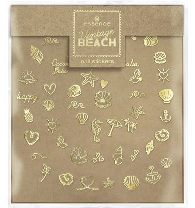 essence Vintage BEACH nail stickers 01 Shell We Go To The Beach? 50pc