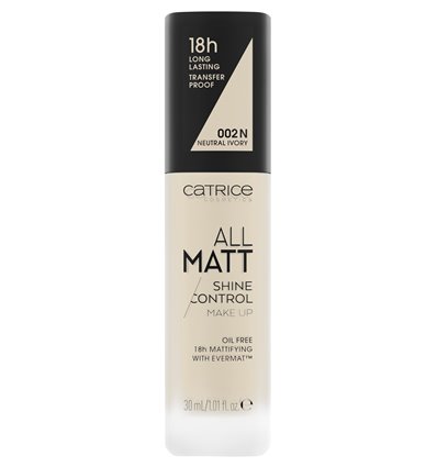 Catrice All Matt Shine Control Make Up 002 N Neutral Ivory 30ml