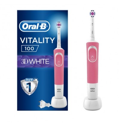 Oral-B Vitality 100 3D White Pink Ηλεκτρική Οδοντόβουρτσα 1τμχ