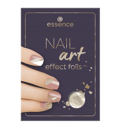  essence NAIL art effect foils 01 Golden Galaxy 1pc