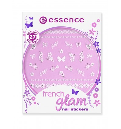 essence french glam nail stickers 04 27pcs