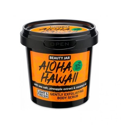 Beauty Jar scrub προσώπου και σώματος “aloha hawaii” αναζωογονητικό 200gr 