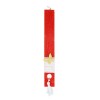 Easter Red Candle With Gold Butterfly In Paper Packaging