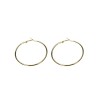 Azadé rose gold hoop earrings in medium size