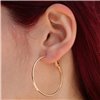 Azadé rose gold hoop earrings in small size