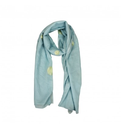 Azade scarf blue/gold