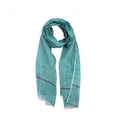 Azade scarf linen blue
