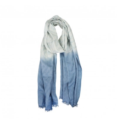 Azade scarf grey/blue