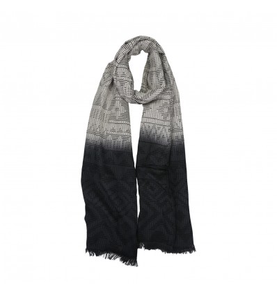 Azade scarf grey/black