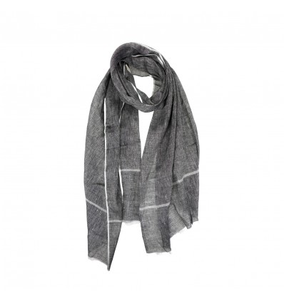 Azade scarf linen black