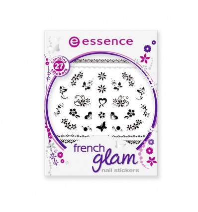 essence french glam nail sticker 03 1pcs