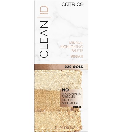 Catrice Clean ID Mineral Highlighting Palette 020 Gold 12g