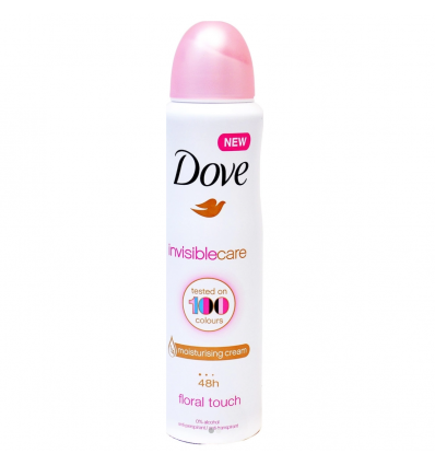 Dove Invisible Care Tested on 100 Colours Floral Touch 48h Deodorant Spray 150ml