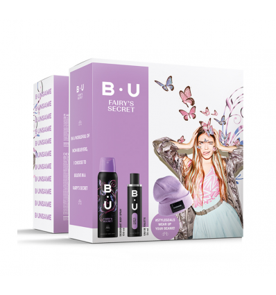 B.U. Fairy's Secret Eau de Toilette 50ml, Deodorant Spray 150ml & Gift Beanie