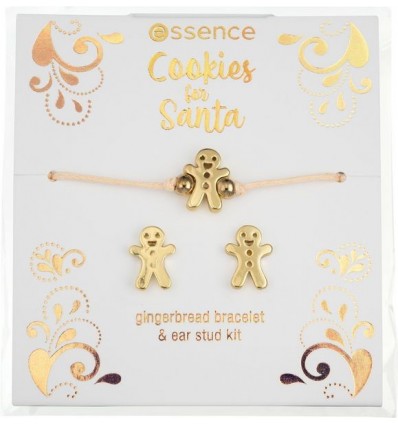 essence Limited Edition Cookies for Santa gingerbread bracelet & stud earring kit