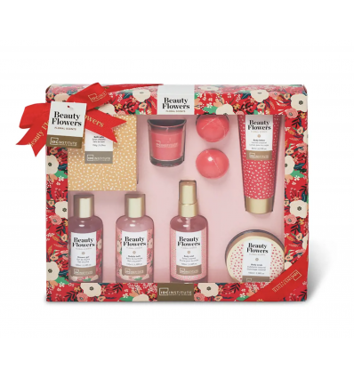 IDC INSTITUTE Skincare Gift Set Floral Scents Beauty Flowers 9pcs