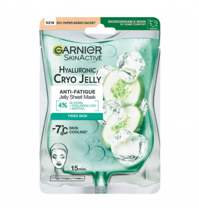 Garnier SkinActive Hyaluronic Cryo Jelly Υφασμάτινη Μάσκα Προσ. με Υφή Τζελ 27g