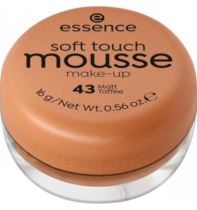 essence soft touch mousse make-up 43 matt toffee 16g