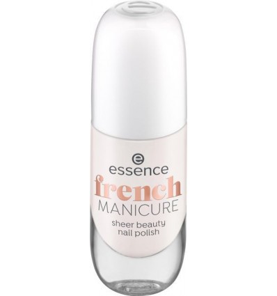 essence french MANICURE sheer beauty nail polish 02 rosé on ice 8ml