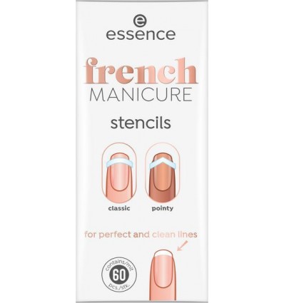 essence french MANICURE stencils 01 French Tips & Tricks 60pcs