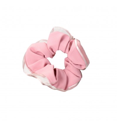Hair Scrunchie laced pink