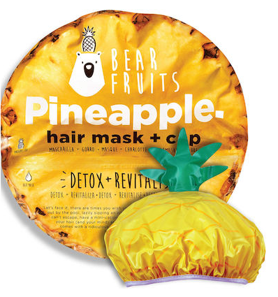 Bear Fruits Pineapple Detox & Revitalise Hair Mask, 20ml & Pineapple Cap, 1pc