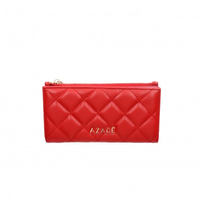 Αzade Quilted Wallet Red