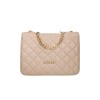 Azadé chained shoulder quilted Bag taupe