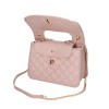 Azadé chained shoulder quilted Bag pink nude
