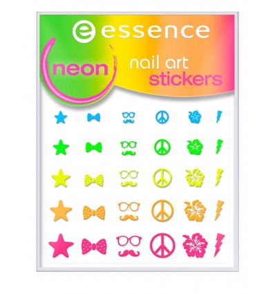 essence nail art stickers 13 neon