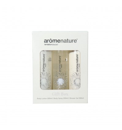 Arôme Nature Gift Box Diamond Glow: Body Lotion 300ml, Body Spray 200ml, Shower Gel 300m
