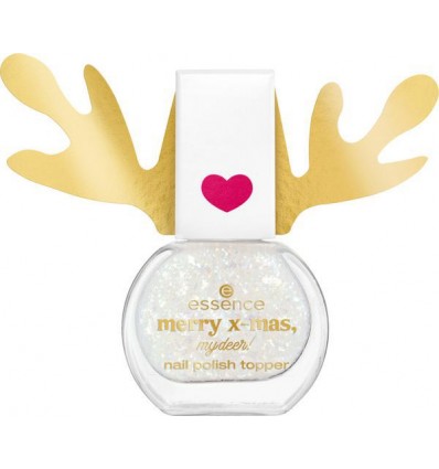essence merry x-mas, my deer! nail polish topper 01 Deer Me, Keep Sparkling!