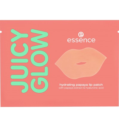 essence JUICY GLOW hydrating papaya lip patch 01