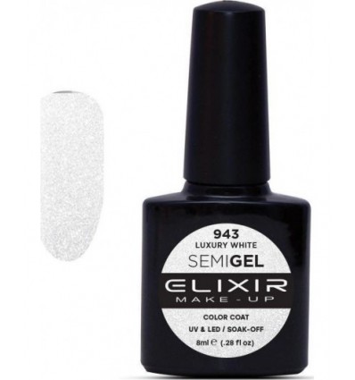 Elixir Semigel No 943 Luxury White 8ml