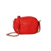 Azadé crossbody bag quilted cherry red
