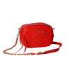 Azadé crossbody bag quilted cherry red