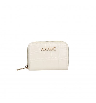 Azadé mini wallet croco white