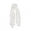 Azade chiffon scarf white
