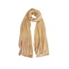 SCARF 322169 CAMEL CHIFFON EMBROIDERED