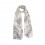 Azade marble printed scarf white
