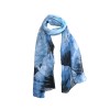 SCARF 322187 BLUE PRINTED WITH FLOWERS