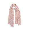 SCARF 322198 FLORAL ROSE WITH RED FLOWERS