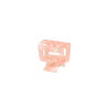 Hair 323250 claw medium open square pink